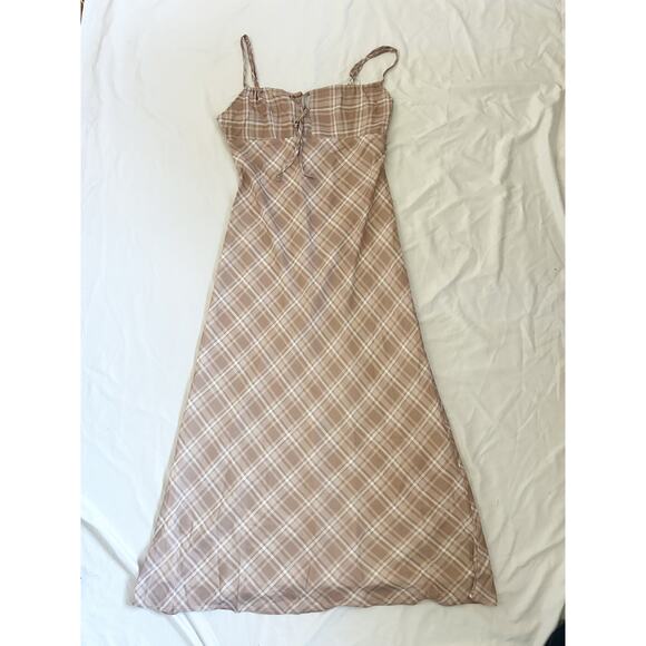 plaid print midi dress - Picture 6 of 6